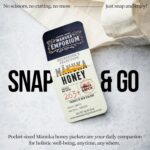 Manuka Emporium Raw New Zealand Manuka Honey Packets MGO263+ (UMF 10+ Equiv.) 24 x 0.18oz Individual Snaps | Ideal for Travel, Sports, Superfood Snacks and On-the-Go Daily Wellness - Image 2