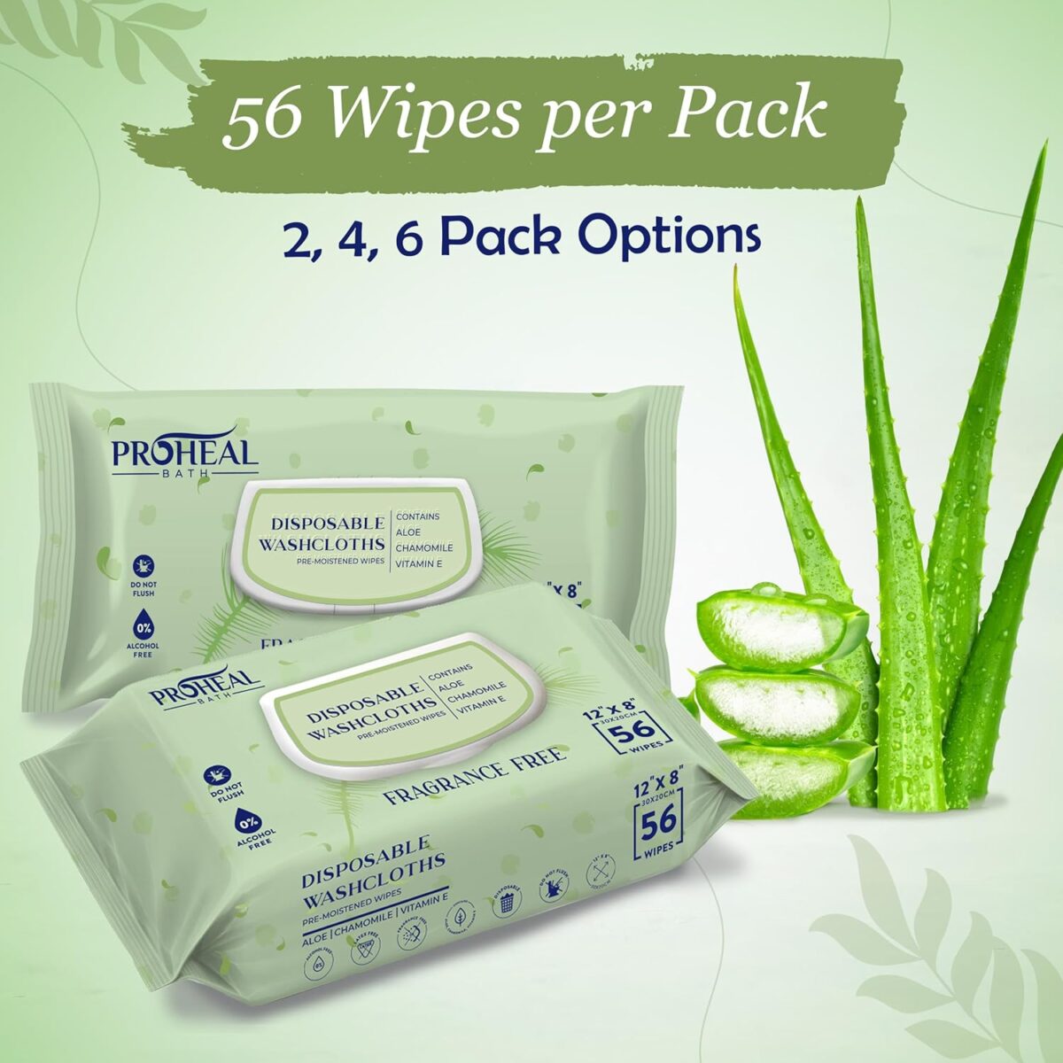 X Large Wet Wipes for Adults - 2 Packs of 56 [112 Count] Disposable Incontinence Wipes, 12" x 8" Adult Wipes for Elderly - Personal Body Wipes for Women and Men, Pre Moistened Adult Washcloths - Image 5
