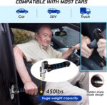 4pc Mobility Standalone Kit:Car Door Assist Handle for Elderly & Adjustable Standing Aid Safety Handle & Liberty Lift Assist with Hook Gift for Seniors, Disabled, Pregnant to Convenient Travel - Image 3