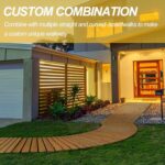 6FT Wooden Garden Pathway, Roll Out Wooden Curved Pathway Weather-Resistant Walkway for Outdoor Patios 17" W Roll Out Hardwood Walkway with Non-Slip Surface Wedding Party Pathways (Curved) - Image 6