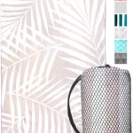 Wanderlight Microfiber Travel Towel – Quick Dry, Compact, Lightweight, Sand Free, Eco-conscious – Perfect for Beach, Camping, Backpacking, Sports, Gym, Yoga (Blush Palms, Large)