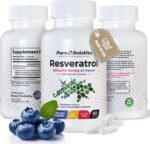 Pure Resveratrol Supplement – 600mg Antioxidant for Heart Health, Anti-Aging, Immune & Cognitive Support – Non-GMO, Gluten-Free, Soy-Free, Vegan – 60 Capsules, Japanese Knotweed - Image 2