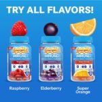 Emergen-C Immune+ Immune Gummies, Vitamin D plus 750 mg Vitamin C, Immune Support Dietary Supplement, Caffeine Free, Gluten Free, Super Orange Flavor - 45 Count - Image 6