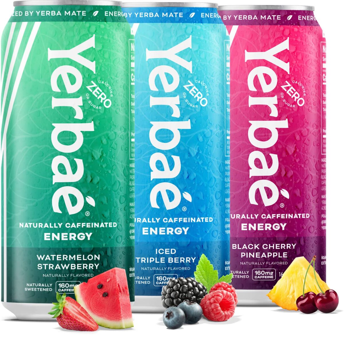 Yerbaé Energy Beverage - Variety Power Pack, 0 Sugar, 0 Calories, 0 Carbs. Yerbae is Energized by Yerba Mate, Plant-Based, Healthy Alternative to Sugary Energy Drinks, 16oz cans (12 Pack) - Image 1
