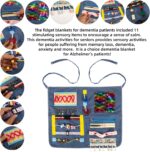Fidget Apron for Elderly, Fidget Blanket for Adults with Dementia, Dementia Products for Elderly, Sensory Blanket for Dementia Patients or Alzheimer, Dementia Gadgets Apron - Image 5