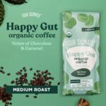 Four Sigmatic Happy Gut Organic Ground Coffee | Medium Roast, Immune Boosting Probiotic Mushroom Coffee with Chaga & Turkey Tail for Gut Health & Immune Support | 12oz Bag - Image 7