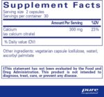 Pure Encapsulations Calcium (Citrate) - Supplement for Bone, Teeth, Colon, and Cardiovascular Health Support* - with Premium Calcium Citrate - 60 Capsules - Image 2