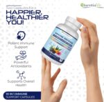 Immune Support Supplement 10 in 1 Elderberry, Echinacea, Vitamin D, Vitamin C 1000mg & Zinc Supplement - Take Charge of Your Health with Immune Booster for Adults - 60 Vitamins Capsules - Image 4