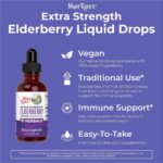 MaryRuth Organics Elderberry Syrup Extra Strength, USDA Organic Elderberry, Sugar Free Adults & Kids Immune Support Supplement for Ages 1+, Clean Label Project Verified®, Vegan, Gluten Free, 2 Fl Oz - Image 6