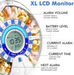 Upgraded Automatic Pill Dispenser for Elderly with Alarm, Smart Pill Dispenser Machine with 28-Slot, Mix-Proof Tech & XL LCD, Enhanced Durability for Daily Medicine Management - Image 5