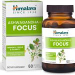 Himalaya Ashwagandha+ Focus with Ashwagandha, Bacopa, Rosemary & Green Tea for Memory, Focus and Clarity, 60 Capsules, 1 Month Supply, Vegan, Gluten Free