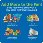 Learning Resources Pretend & Play Calculator Cash Register - 73 Pieces, Ages 3+ Develops Early Math Skills, Play Cash Register for Kids, Toy Cash Register, Play Money for Kids - Image 7
