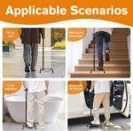 Stair Lifts for Elderly, Stair Climbing Cane for Seniors, Adjustable Stair Lifts and Half-Step Platform for Elderly Stable Stair Assistance for Easy Walking Up and Down Stairs - Image 6
