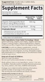 Garden of Life Organics Ashwagandha Stress, Mood & Energy Support Supplement with Probiotics & Ginger Root for Digestion - Vegan, Gluten Free, Non GMO – 2 Month Supply, 60 Tablets - Image 7