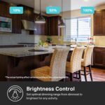 Kasa Smart Dimmer Switch HS220P3, Single Pole, Needs Neutral Wire, 2.4GHz Wi-Fi Light Switch Works with Alexa and Google Home, UL Certified,, No Hub Required, 3-Pack - Image 3