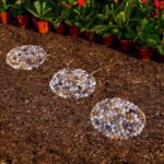 6 PCS River Rock Stepping Stones Outdoor, 9 Inch Round Pavers Pebbles Polished Gravel for Garden Walkway - Image 4