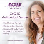 NOW Foods Solutions, CoQ10 Antioxidant Serum, with Clinically Tested REVINAGE™ for Collagen Support, Visible Firming, 1-Ounce - Image 4