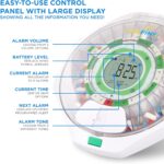 Live Fine 28-Day Automatic Pill Dispenser Clear Lid with Upgraded LCD Display and Key Lock, Sound & Light for Prescriptions, Medication, Vitamins, Supplements & More - Image 2
