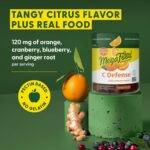 MegaFood C Defense Daily Immune Support Supplement - Chewable Vitamin C Gummies, Tangy Citrus Flavor, Made with Real Food Like Orange & Cranberry, Vegan, Gluten-Free - 70 Gummy Vitamins, 35 Servings - Image 3