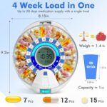 Upgraded Automatic Pill Dispenser for Elderly with Alarm, Smart Pill Dispenser Machine with 28-Slot, Mix-Proof Tech & XL LCD, Enhanced Durability for Daily Medicine Management - Image 8