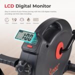 Sunny Health & Fitness Smart Mini Pedal Exerciser, Under Desk Bike/Elliptical for Home Workout & Cycle Cardio Training, Free SunnyFit App Link, Optional in Color, Mat/Workout Bands or Steel Stabilizer - Image 4