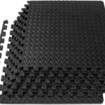 ProsourceFit Puzzle Exercise Mat ½ in, EVA Interlocking Foam Floor Tiles for Home Gym, Mat for Home Workout Equipment, Floor Padding for Kids, Grey, 24 in x 24 in x ½ in, 144 Sq Ft - 36 Tiles