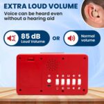 Talking Clock - Extra Loud Time and Date - for Elderly, Dementia, Hearing or Visually Impaired Seniors - Easy to Use Speaking Help - Clear Neutral Male Voice - Image 3