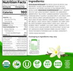 Orgain Organic Vegan Protein + 50 Superfoods Powder, Vanilla Bean - 21g Plant Based Protein, 8g Prebiotic Fiber, No Lactose Ingredients, Gluten Free, No Added Sugar, 1.12 lb (Packaging May Vary) - Image 2