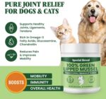Green Lipped Mussel Powder for Dogs & Cats - 100% New Zealand Green Lipped Mussels - Natural Hip & Joint Supplement for Joints, Tendons, Ligaments, Muscles - 75 Grams - Up to 250 Servings - Image 2
