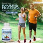 Immune Support Supplement 10 in 1 Elderberry, Echinacea, Vitamin D, Vitamin C 1000mg & Zinc Supplement - Take Charge of Your Health with Immune Booster for Adults - 60 Vitamins Capsules - Image 7