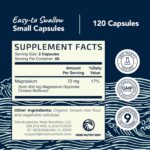 Magnesium Glycinate 400mg | High Absorption Formula for Sleep, Calm, Muscle Relaxation, Heart, Bone & Nerve Support for Women & Men | Chelated Magnesium Glycinate Supplement | 120 Ct (2 Month Supply) - Image 4