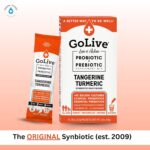 GoLive Prebiotic and Probiotic for Women, Men, Kids. Tangerine Turmeric Synbiotic Powder w/ L-Glutamine, Vitamin D3, Electrolytes. For Gut Health, Digestion, Metabolism, Immunity 15-50B CFUs. - Image 2