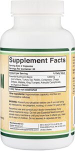 Mushroom Blend Supplement - 1,000mg Top 10 USA Grown Mushrooms (Lion's Mane, Reishi, Cordyceps, and More) - Image 3