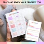 Goal Planner | SMART Goal Setting Kit for the New You, Monthly Habits, Reflections & Vision Boards | Pastel Rainbow A5 - Image 5