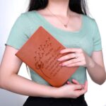 Memorial Gift May The Winds Of Heaven Blow Softly Leather Journal Notebook Remembrance Gift Bereavement Gift (Dandelion-Brown) - Image 5