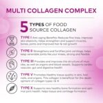 Multi Collagen Pills (Types I-II-III-V-X) Pure Hydrolyzed Collagen Protein Peptides-Collagen Supplements for Women and Men, Anti-Aging Collagen for Skin Hair Growth Nails Joints-180 Collagen Capsules - Image 3