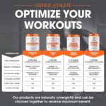 Genius Pre Caffeine-Free Pre Workout Boosted Energy, Focus, Performance Nootropic Formula AlphaSize, Citrulline Malate, CarnoSyn Beta Alanine Endurance, Stamina, Recovery, 20 Servings - Blue Raspberry - Image 7