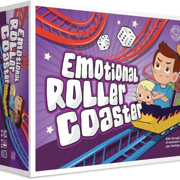 Emotional Rollercoaster | Anger Management Board Game For Kids & Families | Therapy Learning Resources | Anger Control Card Game | Emotion Board Games Games For Kids ages 4-8 -12 | Social Emotional
