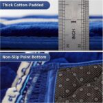 Muslim Prayer Rug with Tasbih Prayer Beads, Soft Large Prayer Matt Islam, Padded Islamic Prayer Mat Thick for Men and Women, Janamaz, Sajadah (31.5" x 47.2", Royal Blue) - Image 4
