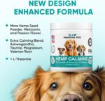 Hemp Calming Chews for Dogs - Dog Calming Chews for Anxiety Relief, Stress, Separation, Fireworks, Thunder, Travel, Vet Visits - USA Product - 120 Soft Treats with Melatonin, Chamomile, Passion Flower - Image 2