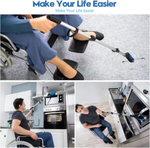 43 Inch Grabber Reacher Tool, Grabbers for Seniors Heavy Duty, Trash Picker Upper Grabber, Collapsible and Easy to Store, Wide Jaw, Grips Items Easily and Securely - Image 2