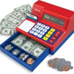 Learning Resources Pretend & Play Calculator Cash Register - 73 Pieces, Ages 3+ Develops Early Math Skills, Play Cash Register for Kids, Toy Cash Register, Play Money for Kids