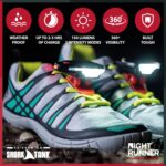 Shoe Lights - Rechargeable Battery & Waterproof Light for Runners, Dog Walking, Hiking - Best Safety Running Gear for High Visibility in Low Light - Image 2