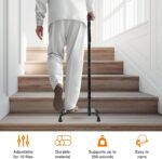 Stair Lifts for Elderly, Stair Climbing Cane for Seniors, Adjustable Stair Lifts and Half-Step Platform for Elderly Stable Stair Assistance for Easy Walking Up and Down Stairs - Image 3
