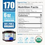 biophix Blue Spirulina Powder Organic 6 oz – Natural Dye Pigment Nutrient-Rich Algae – Blue Algae Supplement – Pure Organic Espirulina Azul en Polvo – 170 Servings - Image 3