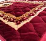 Prayer Rug Muslim Prayer Mat Islamic - Very Thick Prayer Rug Sajadah for Men Women with Islam Prayer Beads for Eid Travel Ramadan, Soft and Luxury (RED) - Image 2