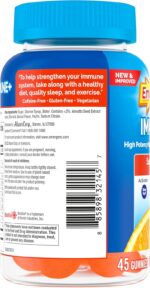 Emergen-C Immune+ Immune Gummies, Vitamin D plus 750 mg Vitamin C, Immune Support Dietary Supplement, Caffeine Free, Gluten Free, Super Orange Flavor - 45 Count - Image 8