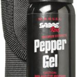 SABRE Tactical Pepper Gel With Belt Holster For Easy Carry, Maximum Police Strength OC Spray, Quick Access Fast Flip Top Safety, Tactical Design For Security Professionals, 1.8 fl oz