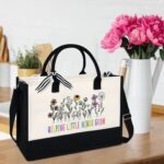 OASSIE Teacher Appreciation Gifts - Canvas Tote Bag 13oz With Zipper - Teacher's Day Birthday Thank You Gifts For Women - Image 4