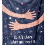 Afterprints Get Well Gifts for Women Men, Hug/Healing Blanket, Thinking of You/Cancer Care/Sympathy/After Surgery Gifts for Friends, Sister, Coworkers, Soft Throw Blankets 50'' x 60''